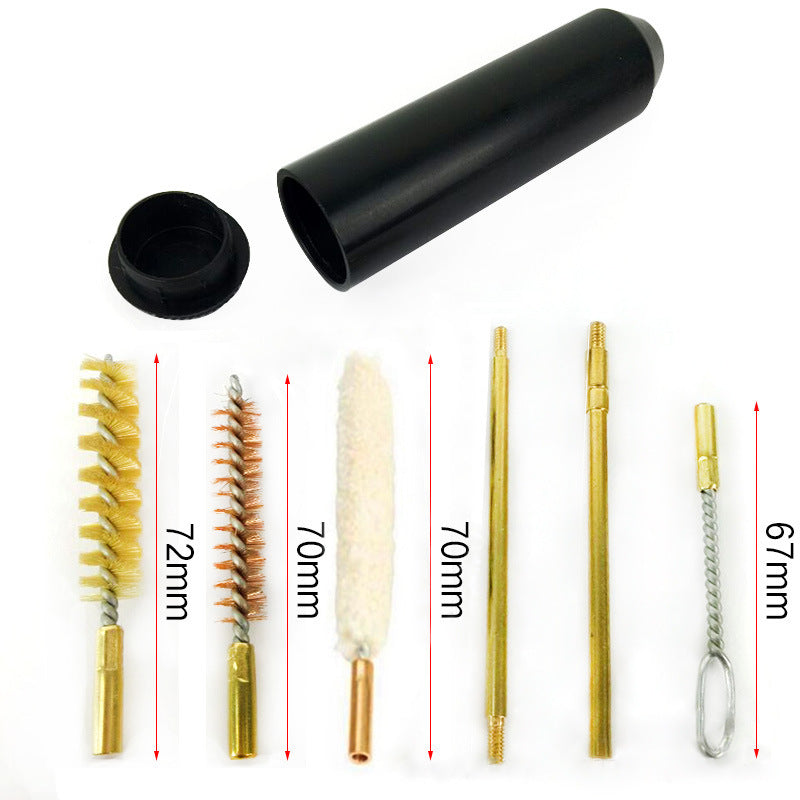 Tube Brush Pocket Mini Brush Set 9Mm Pocket Size Pistol Cleaning Kit