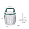 Multi-function manual food processor