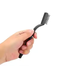 6pc set Small Wire Brushes Cleaning Brushes For Mechanical Part Derusting Remove Paint Accessories 17cmx1cm Stainless Steel Wire