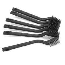 6pc set Small Wire Brushes Cleaning Brushes For Mechanical Part Derusting Remove Paint Accessories 17cmx1cm Stainless Steel Wire